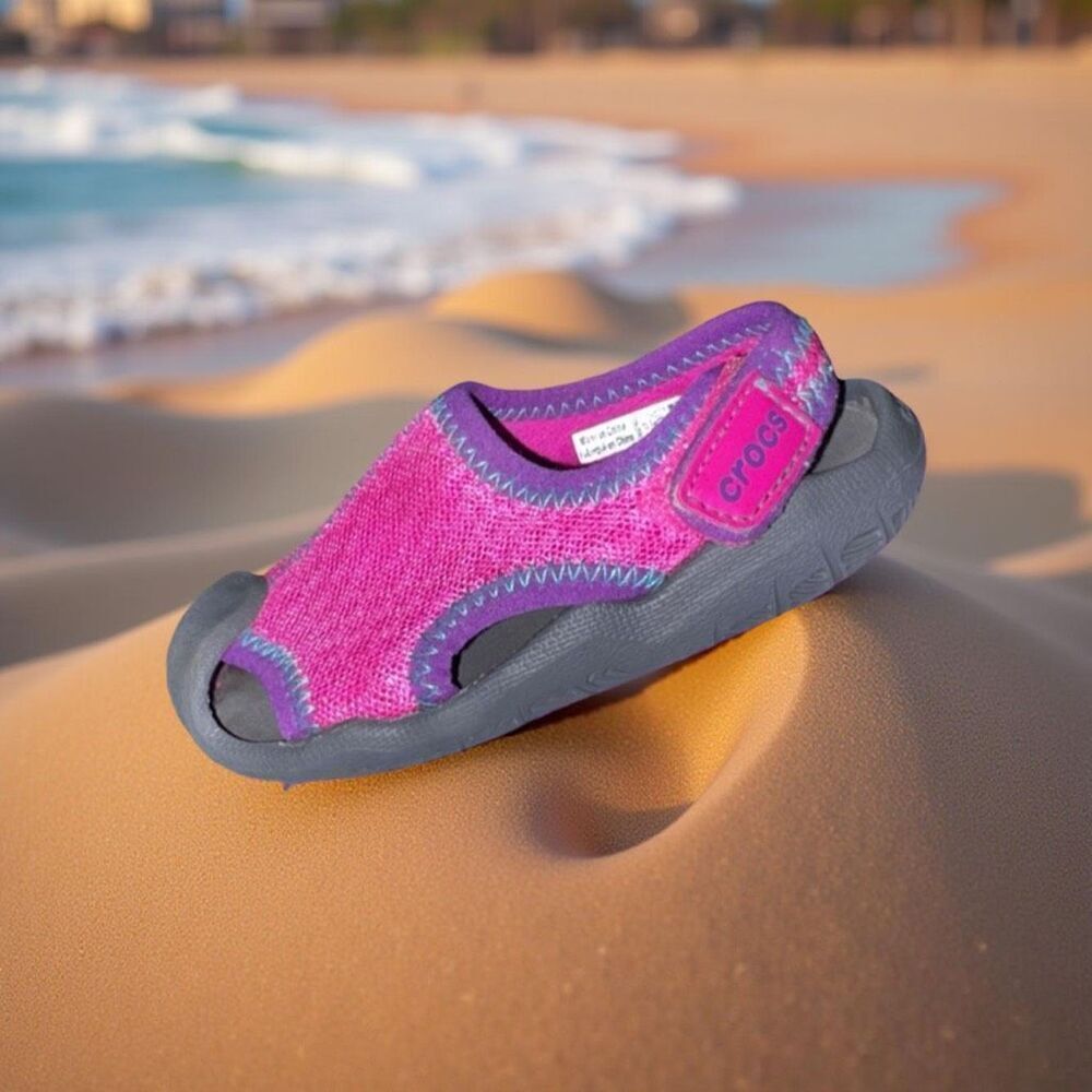 Toddler Unisex Crocs Swiftwater Slip On Shoes Size C7